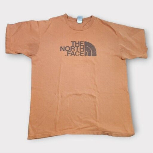 The North Face Other - The North Face Shirt Mens Large Short Sleeve Orange Crew Neck Casual